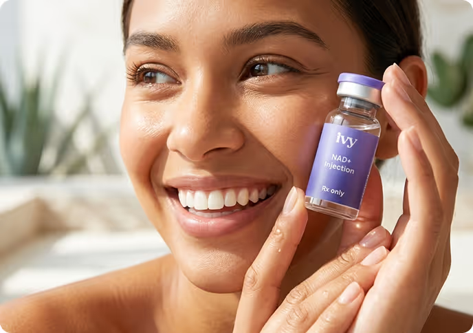 Ivy Rx NAD+ injection vial, a prescription-only medication