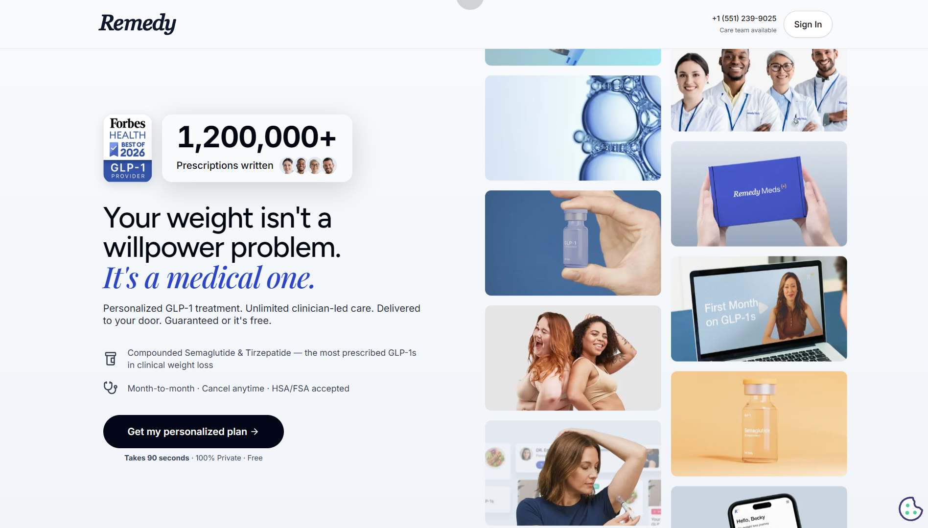 Remedy Meds website homepage (September 2026)