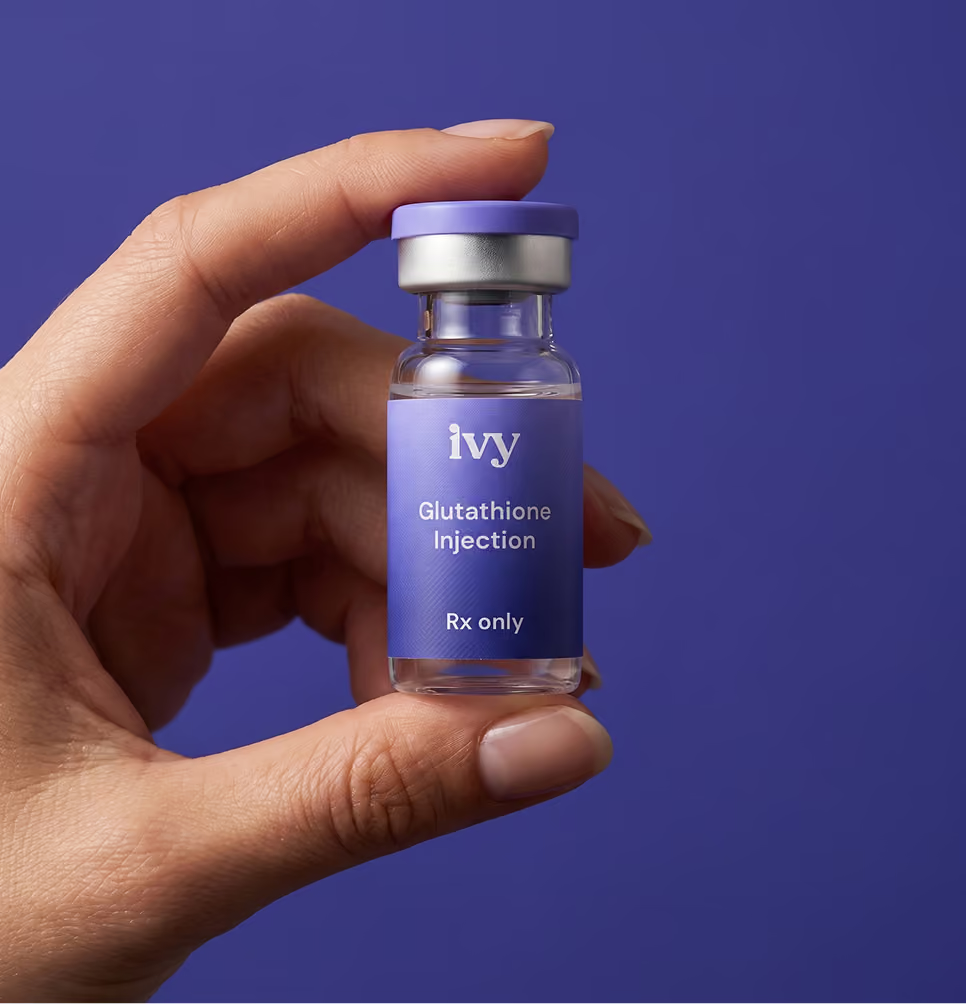 Ivy Rx Glutathione injection vial, a prescription-only medication