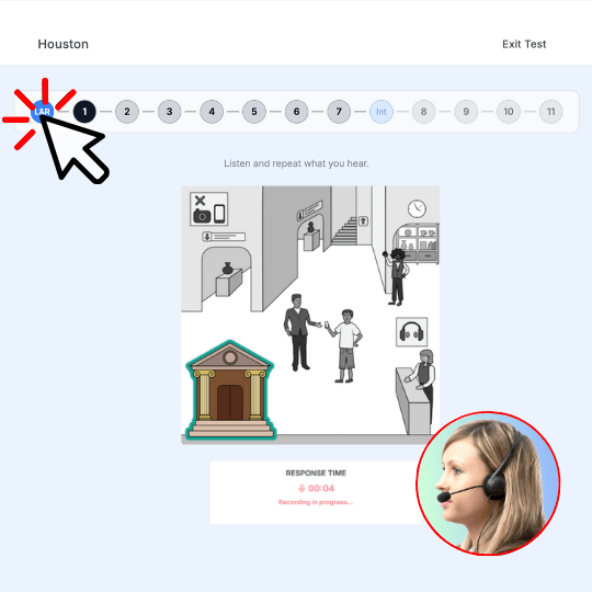 A TOEFL Speaking test on My Speaking Score