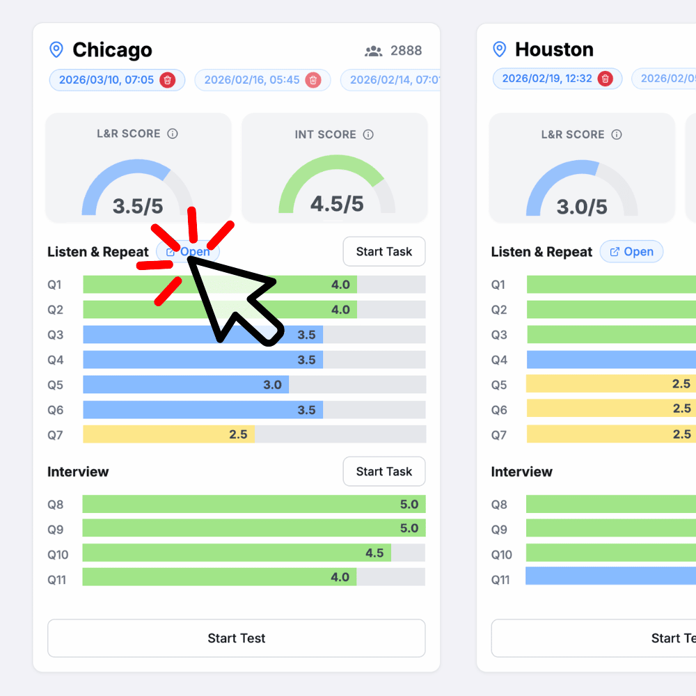 TOEFL Speaking tests on My Speaking Score