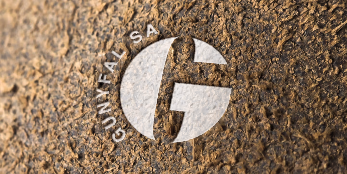 Visual representation of Gunyfal logo in a branding mockup. Linked to full design case study.