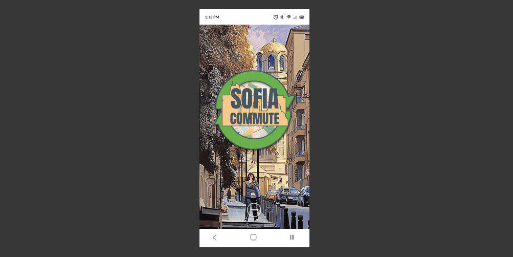 Animated GIF showcasing the Sofia Commute app in action. The user first explores nearby pharmacy locations displayed on the interactive city map. Then, they activate the AI voice assistant by tapping the microphone icon and speak a command to refine their search or request directions. The assistant responds with relevant options, supporting hands-free interaction. This feature improves accessibility and ease of use, especially for elderly or mobility-limited users, while promoting eco-friendly urban navigation.