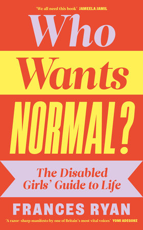 Who Wants Normal? cover: huge yellow Normal? on red-orange with a lavender banner holding the subtitle