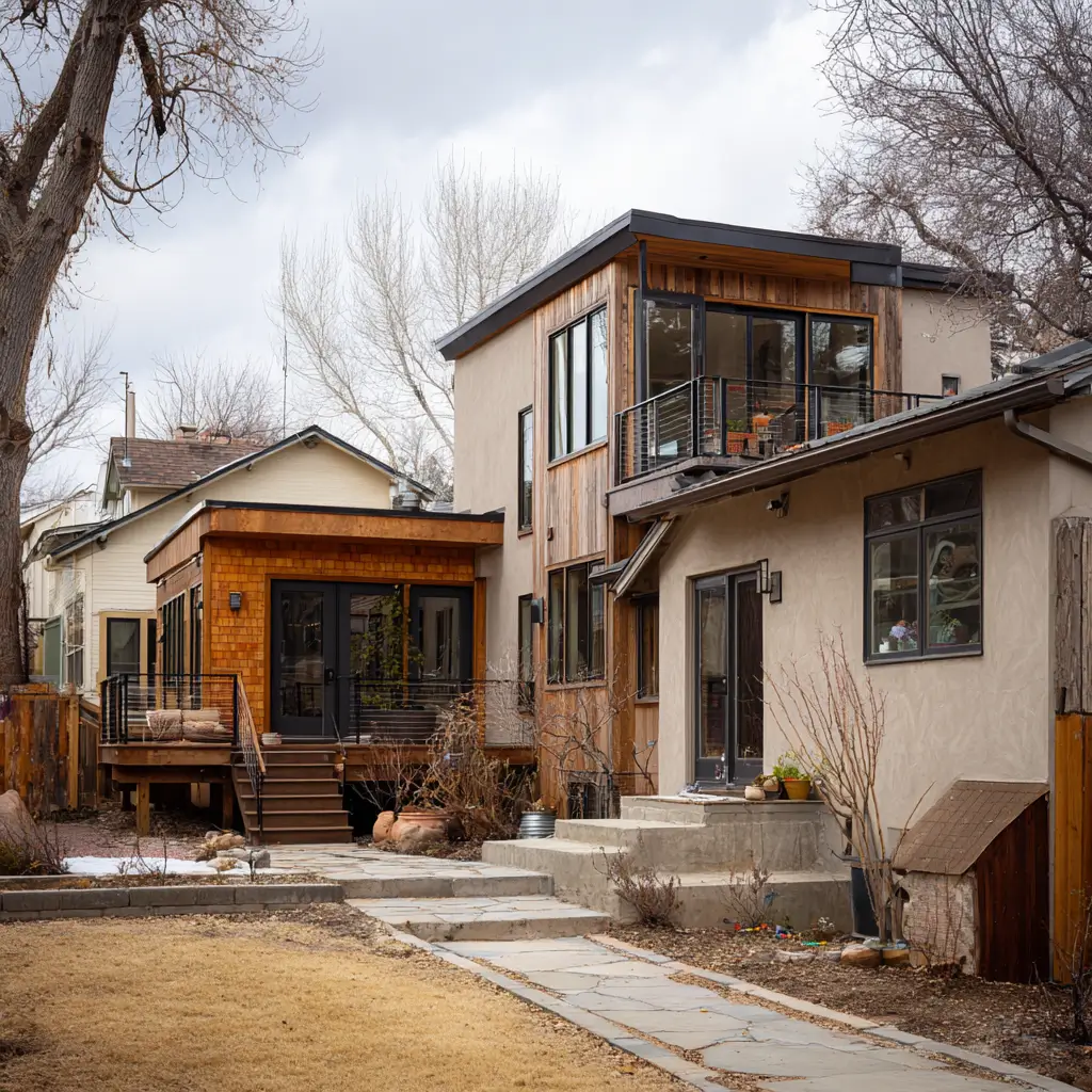 Collage of shower designs for inspiration