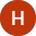 HollyT logo with a white H on a red circle