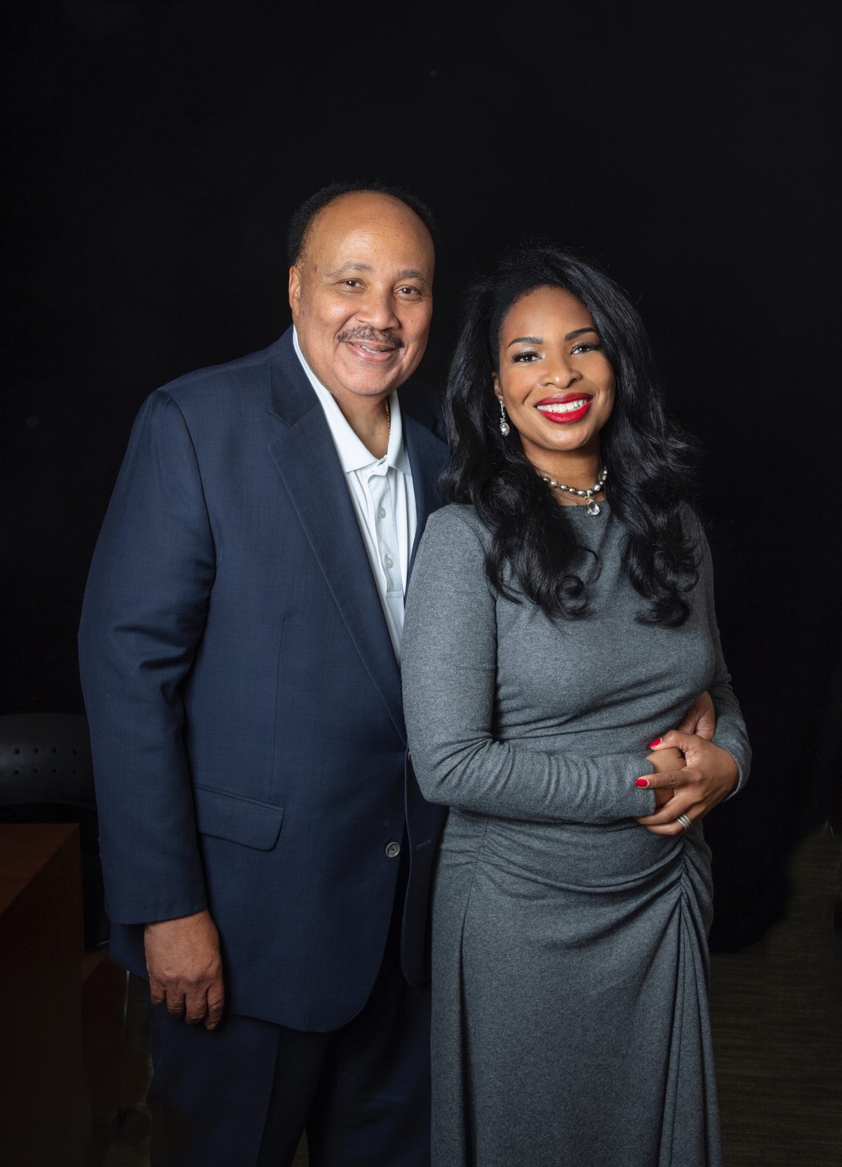 Martin Luther King III and Arndrea Waters King