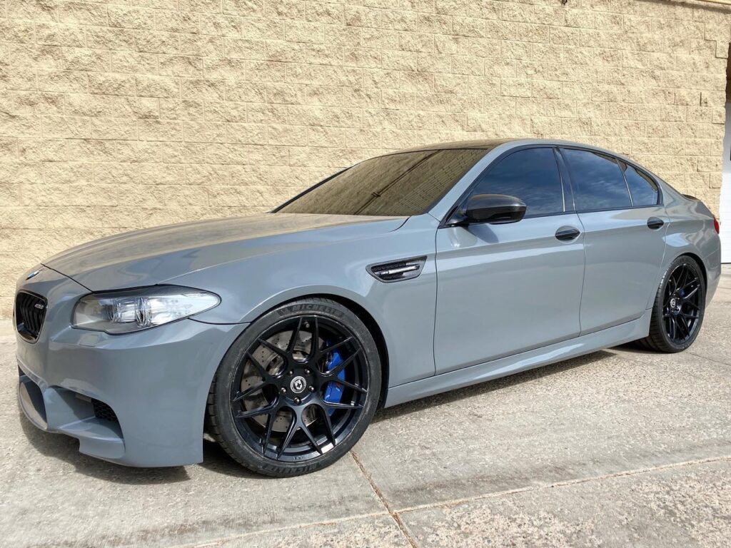 BMW M5 window tinting side view