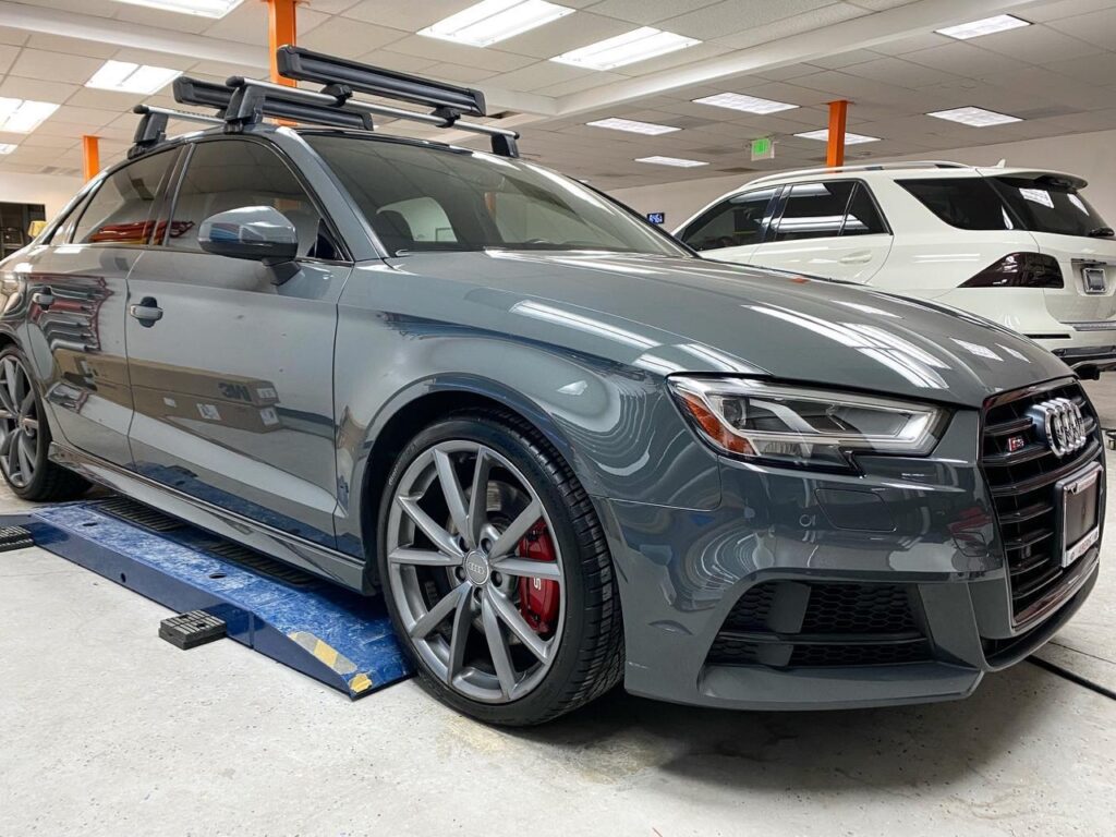 ceramic coating Audi S3. Look at how glossy that paint looks!