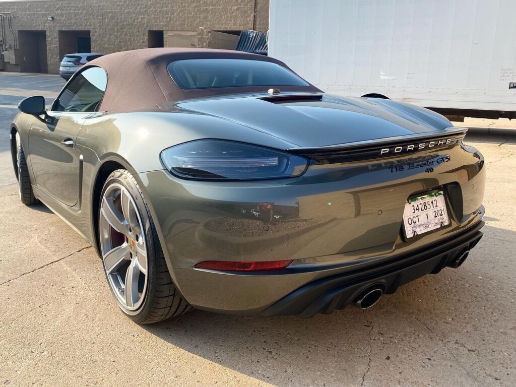 Porsche 718 Boxster GTS window tinting