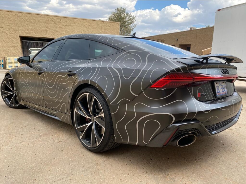 Audi RS 7 wrapped in a custom design