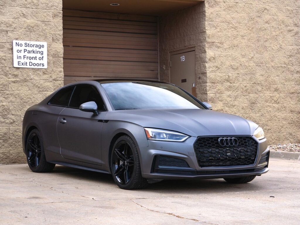 Audi A5 RS vinyl wrap and ceramic coating