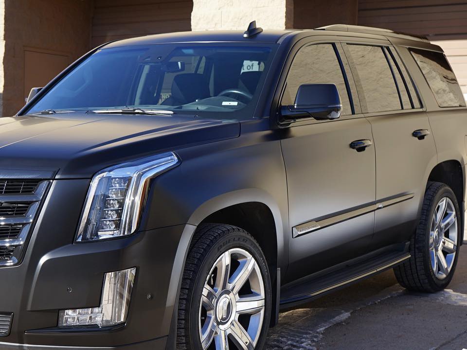 Cadillac Escalade with gloss black accents