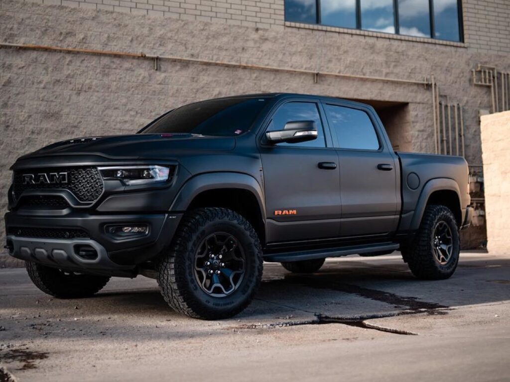 RAM TRX black matte vinyl wraps