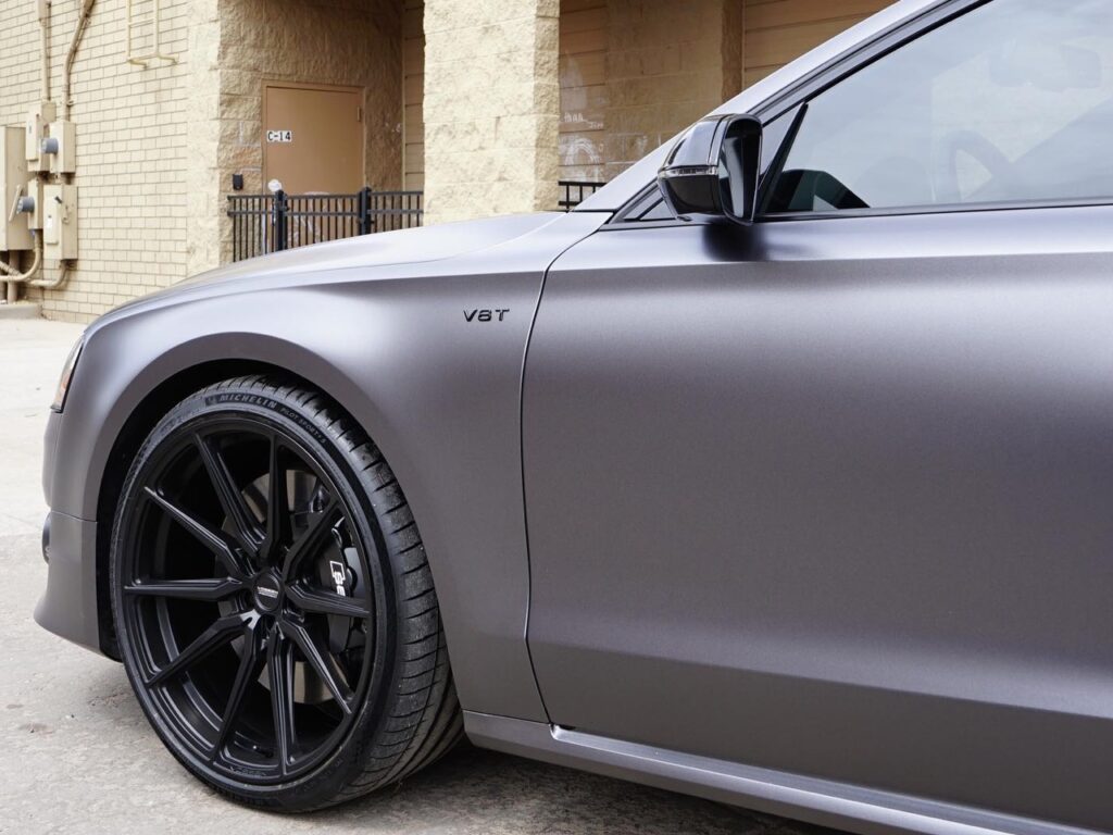 Audi S8 ceramic coating and window tint