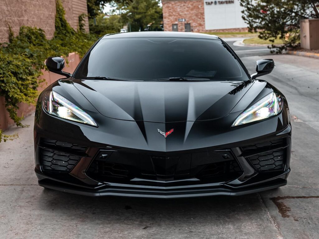 C8 Corvette front end paint protection film