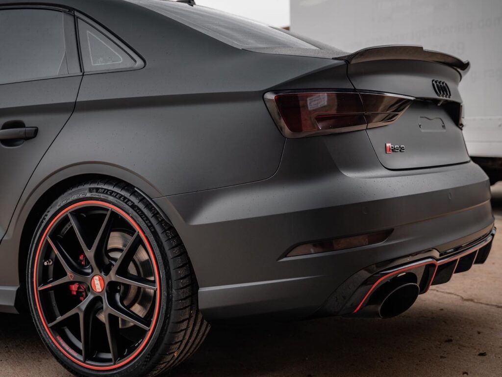 Audi RS3 BBS wheels, ceramic coating on the wrap and wheels