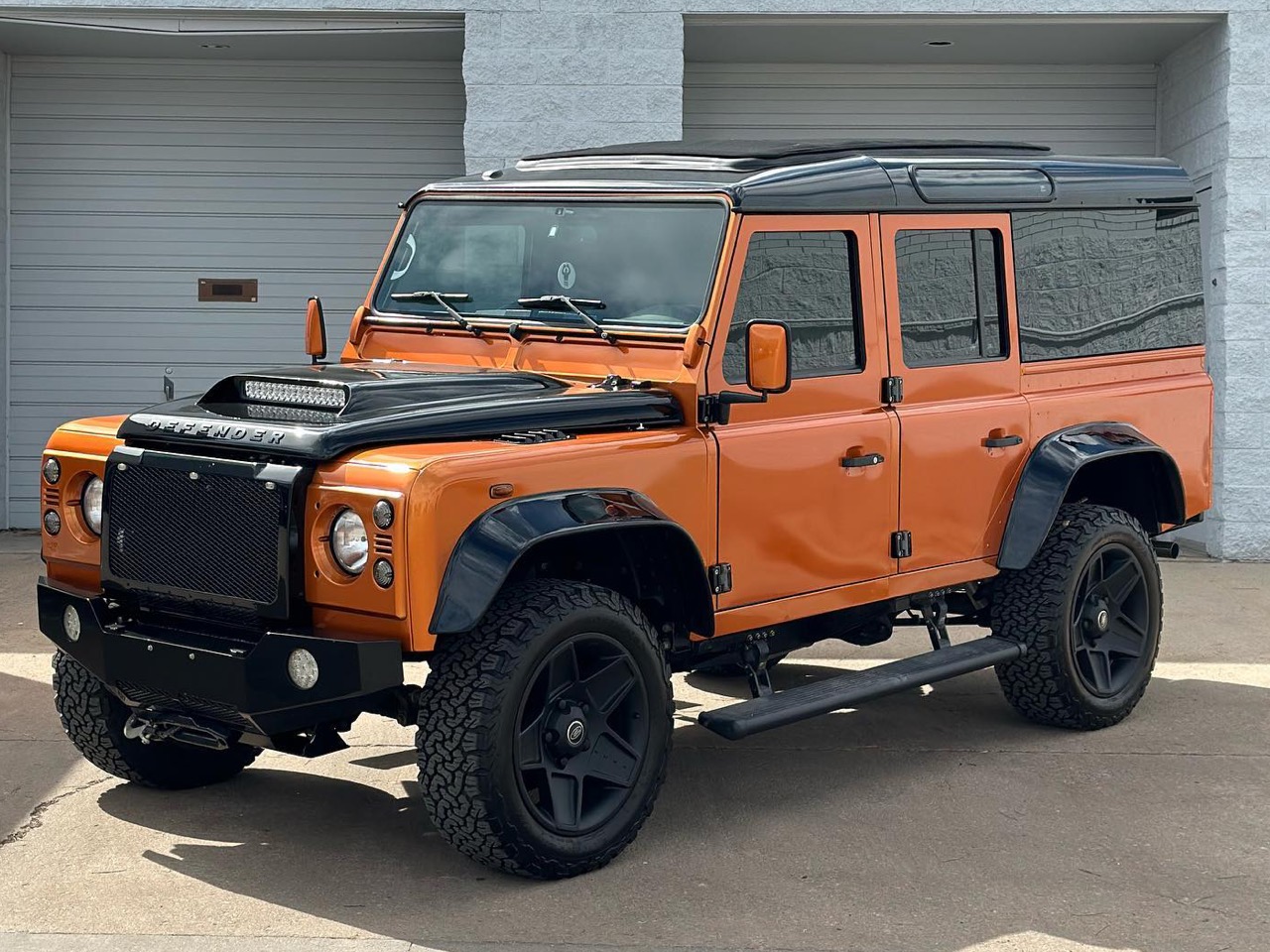 1990 Land Rover Defender 110 Gloss Liquid Copper Vinyl Wrap, ceramic coating, window tint