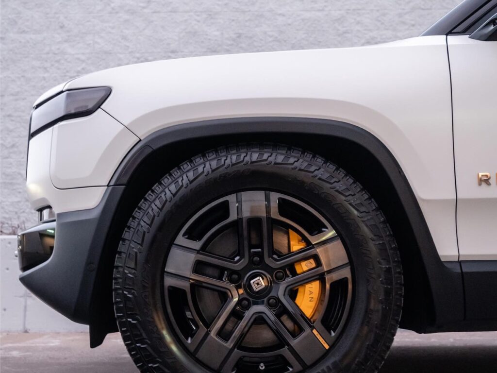 Rivian R1S Glacier White PPF, window tint, ceramic coating, headlight and taillight tint, and more