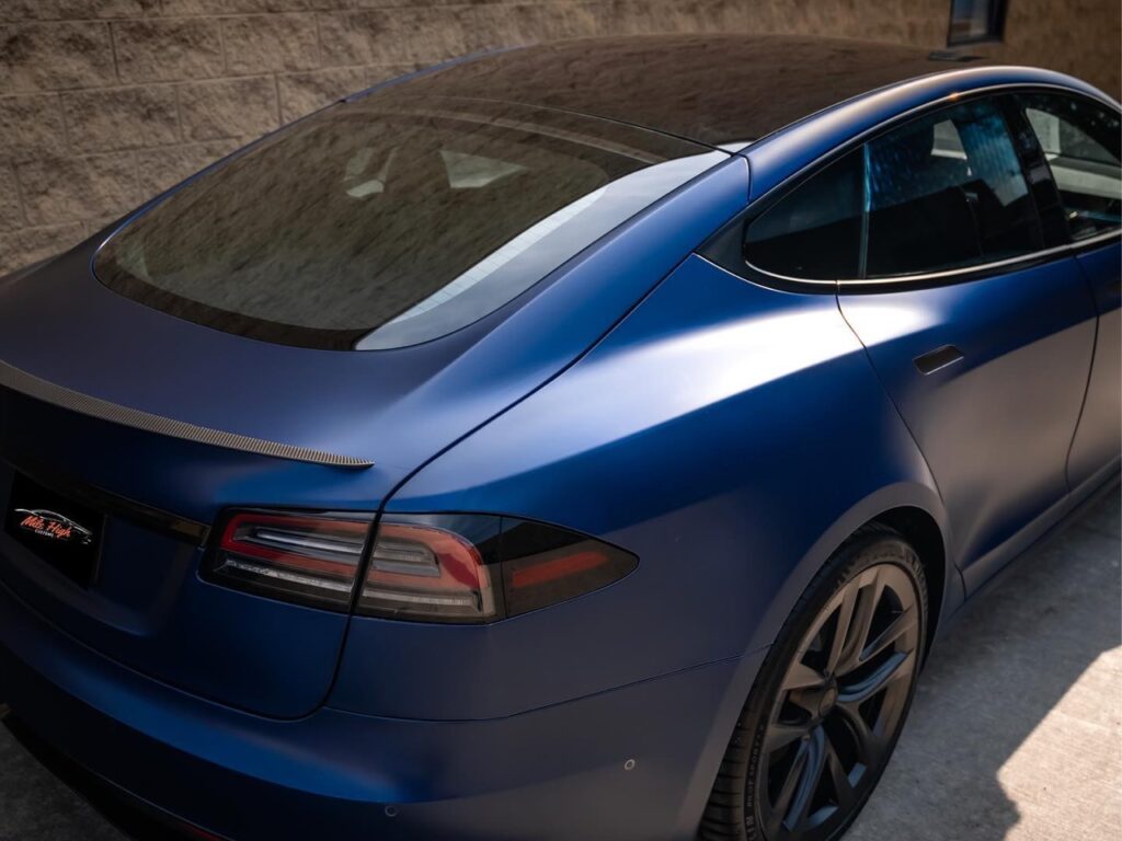 Tesla Model S Plaid matte PPF and ceramic coating