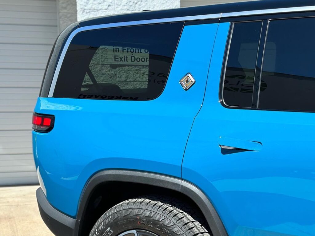 Rivian R1S paint protection film and window tint