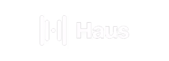 Haus logo with stylized letter H icon and text.