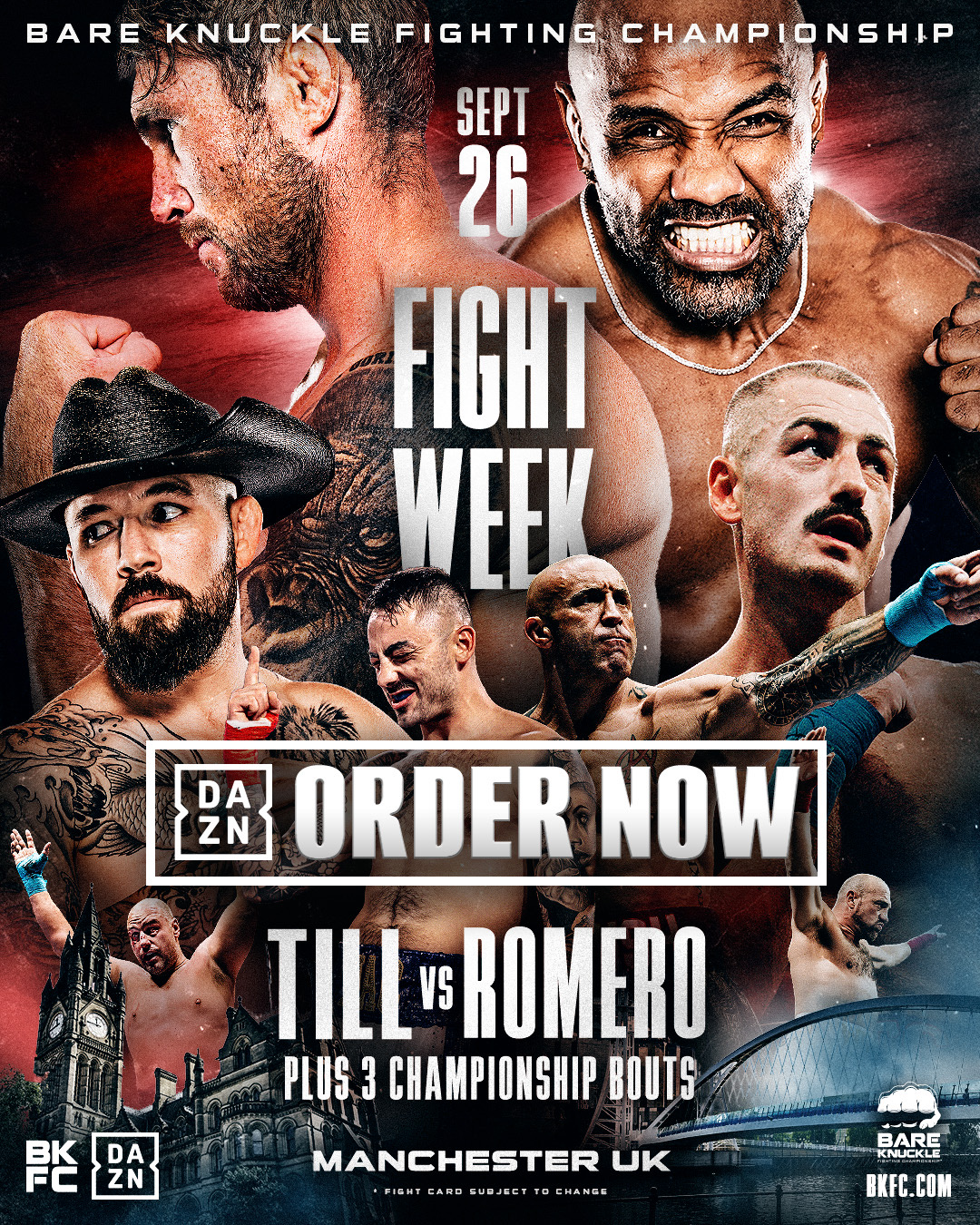 BKFC 94 Manchester: Till vs Romero, Saturday September 26
