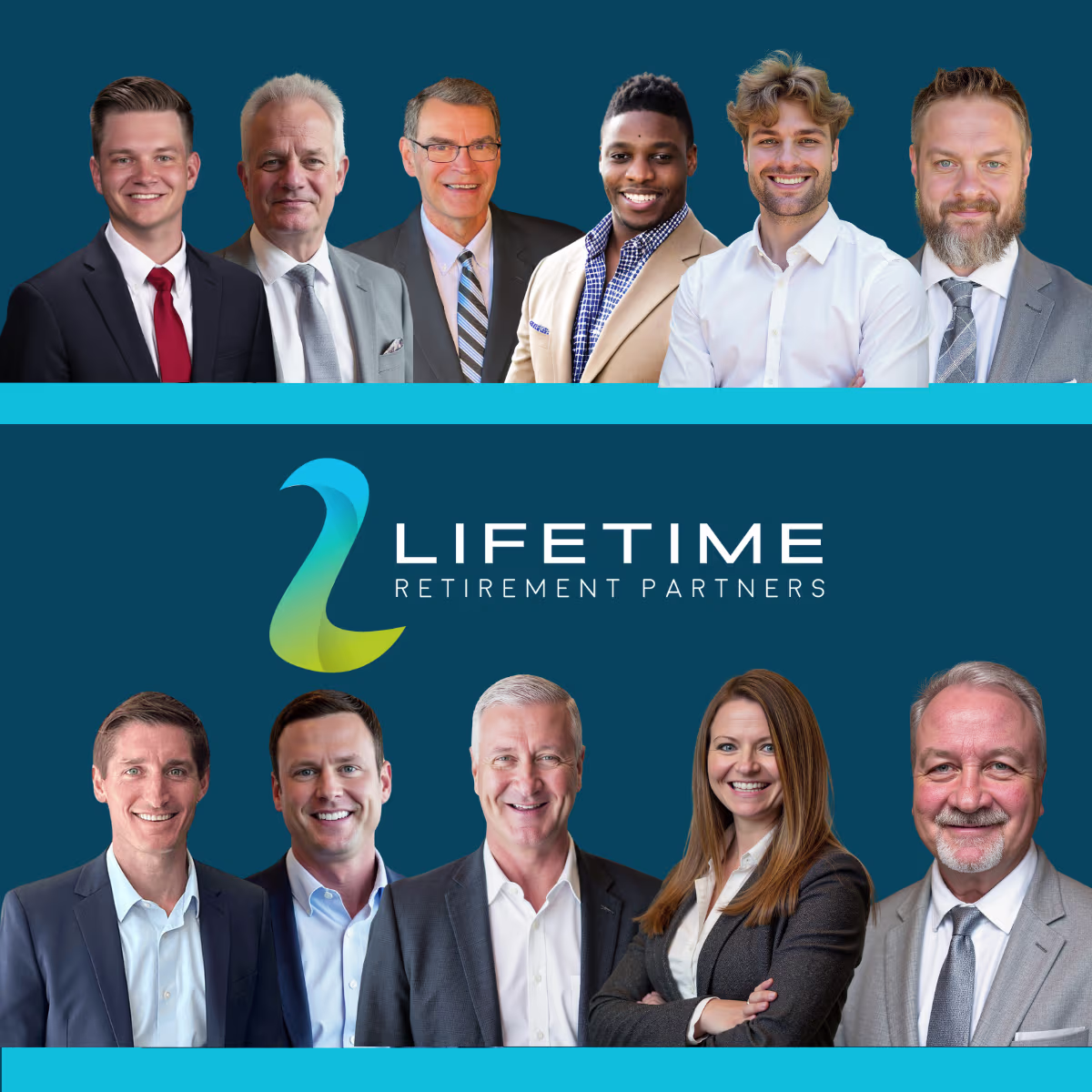 A picture of the entire team of Lifetime Retirement Partners