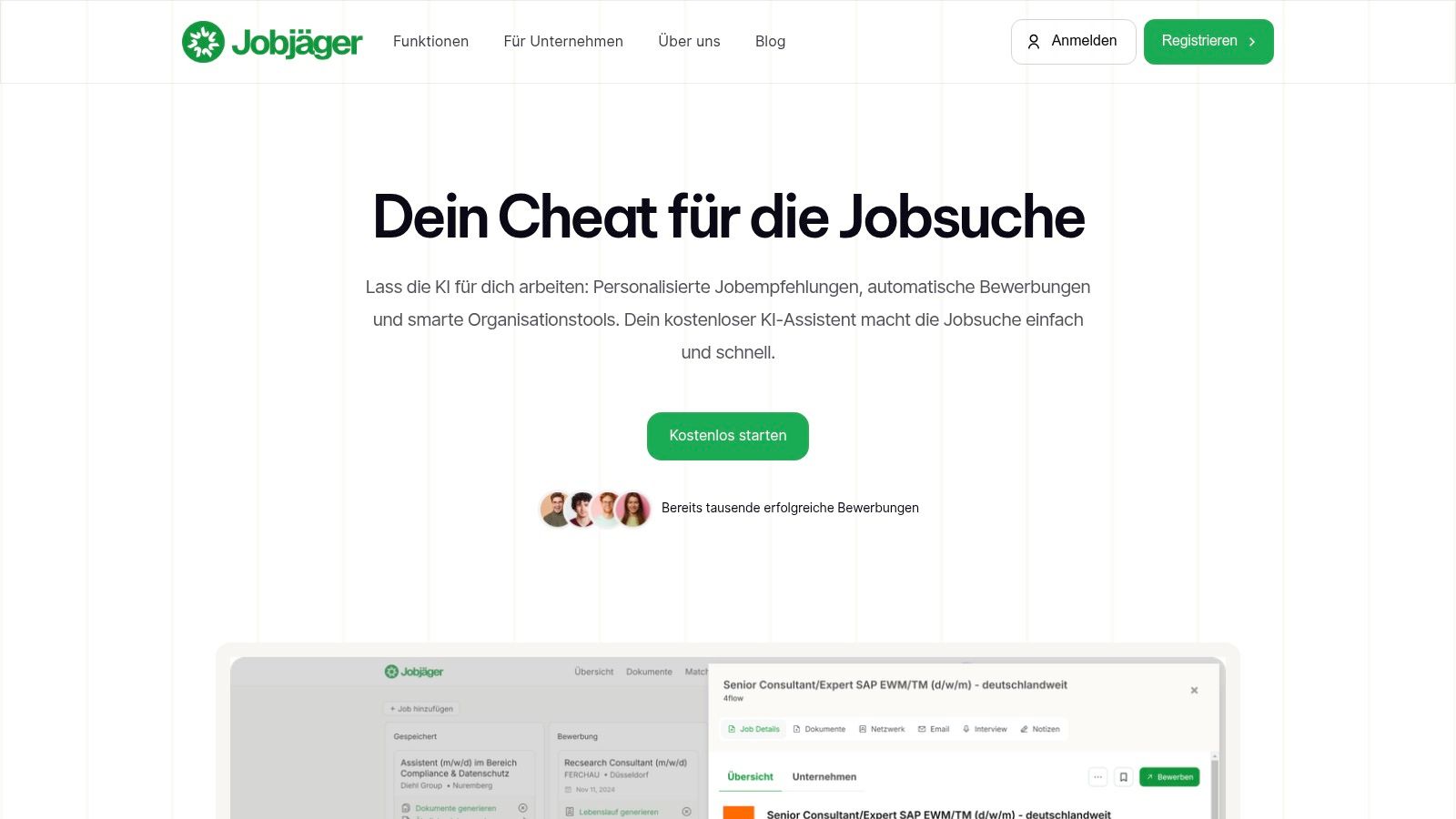 Jobjaeger: Die KI-Revolution für Ihre Jobsuche