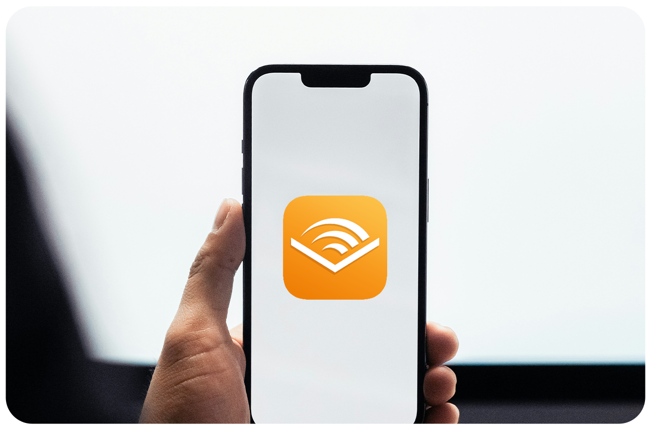 The Audible app on someone's phone