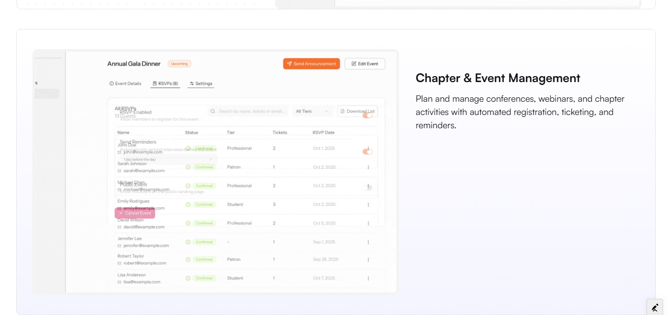 AssociationOS: The All-in-One Member Management Software for Chapter & Event Management
