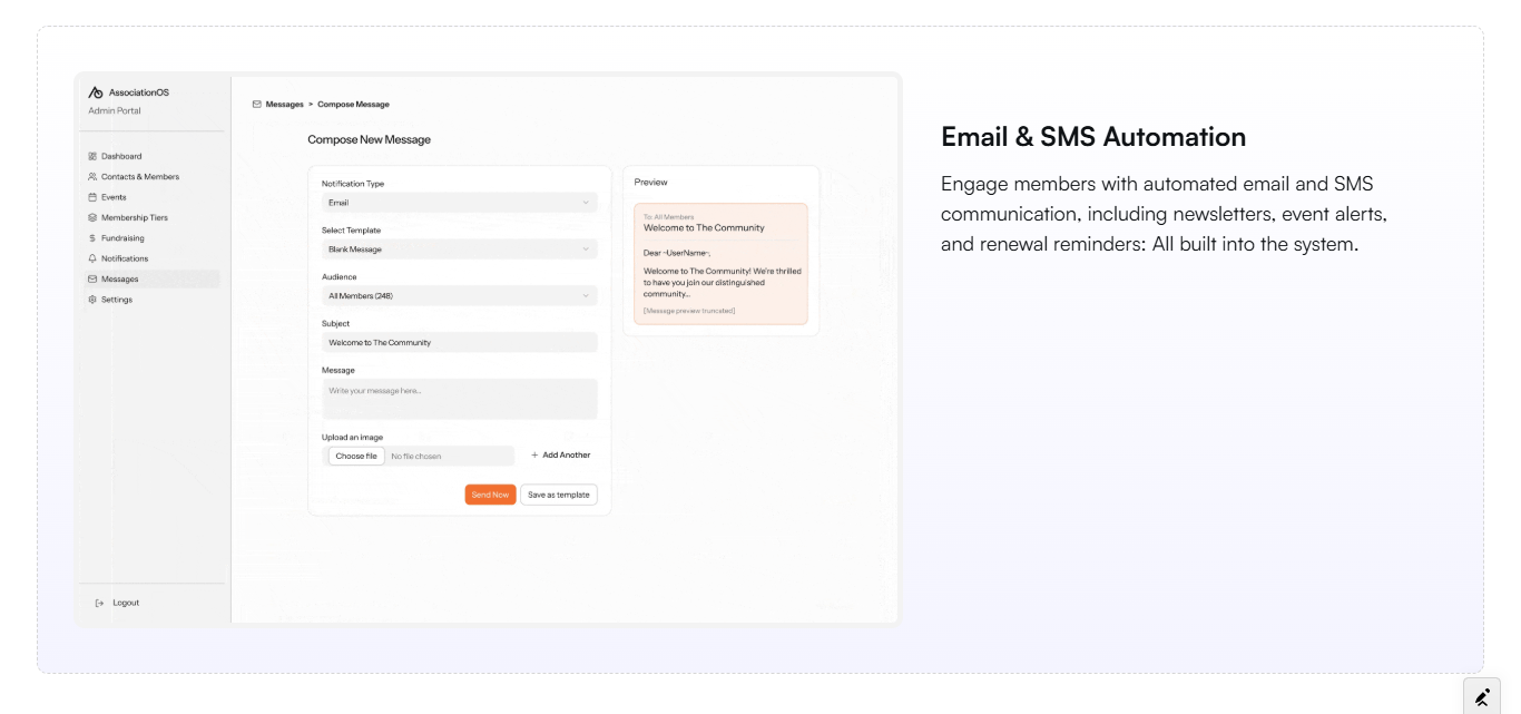 Association-OS Email & SMS Automation