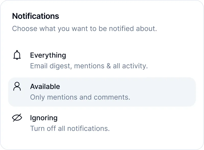 notification