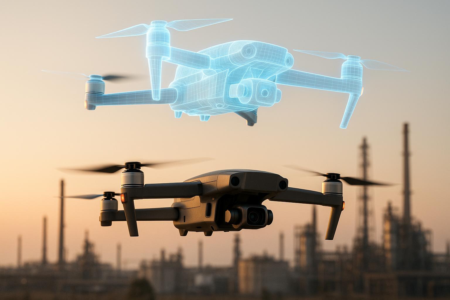 Drone Digital Twins for Risk Monitoring
