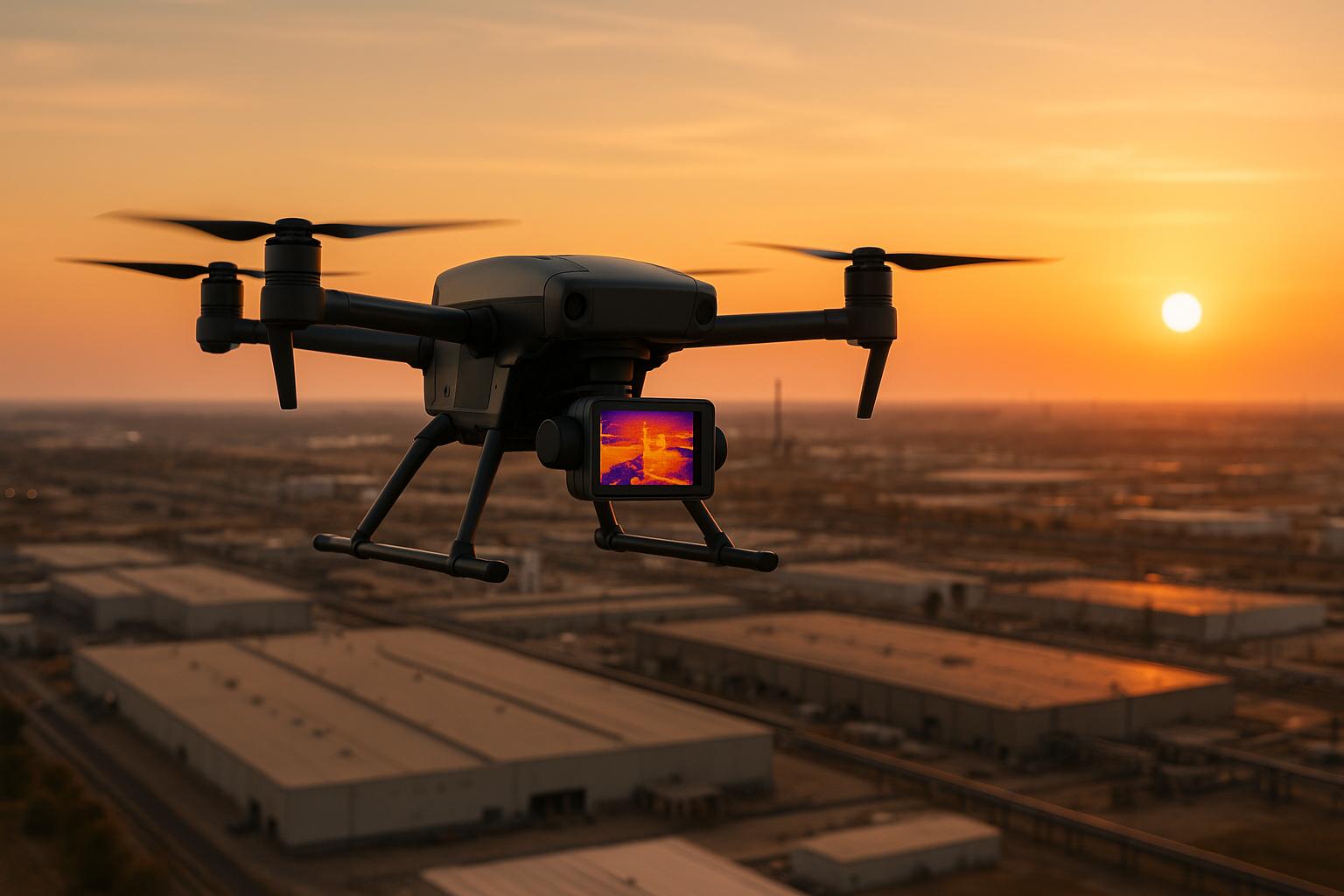 How Thermal Drones Map Large Sites Efficiently