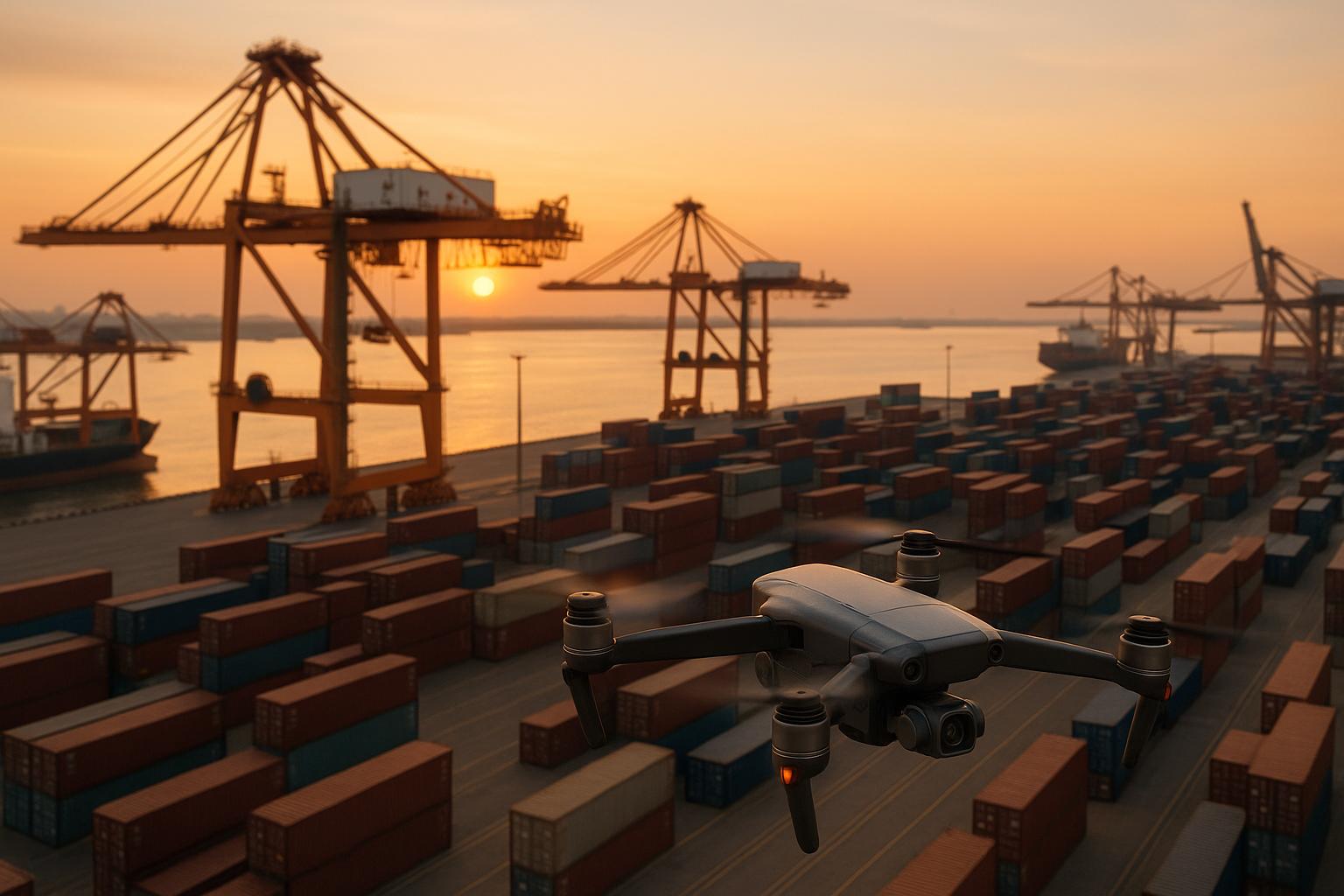 Drone Photogrammetry for Port Equipment Performance