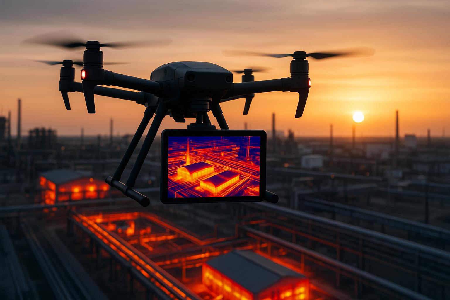 Real-Time Thermal Mapping with Drones