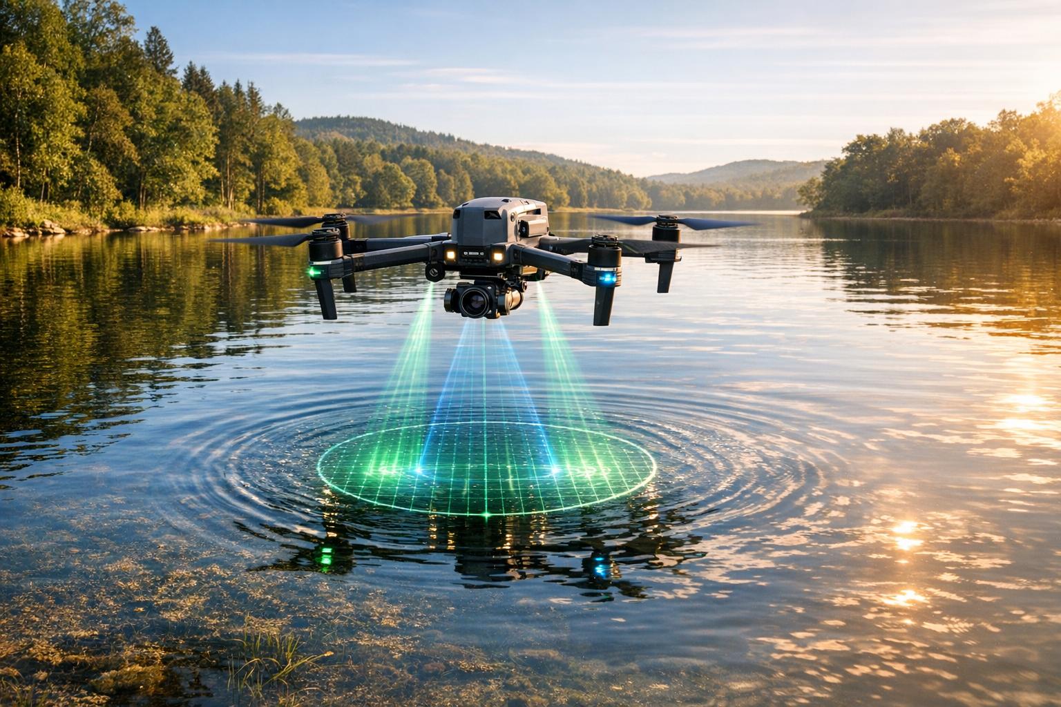 Drone Digital Twins for Water Quality Monitoring