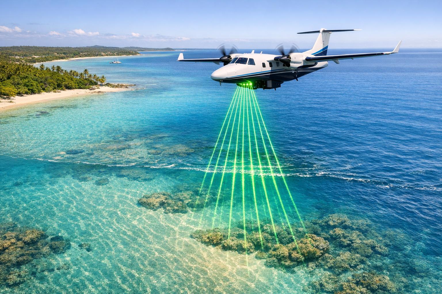 How Bathymetric LiDAR Works