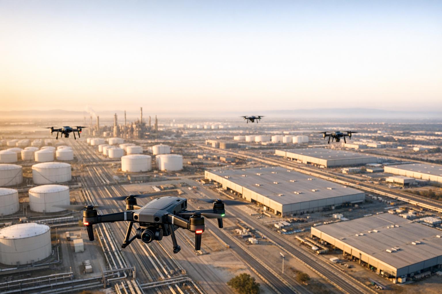 Scaling Drone Monitoring for Large Sites