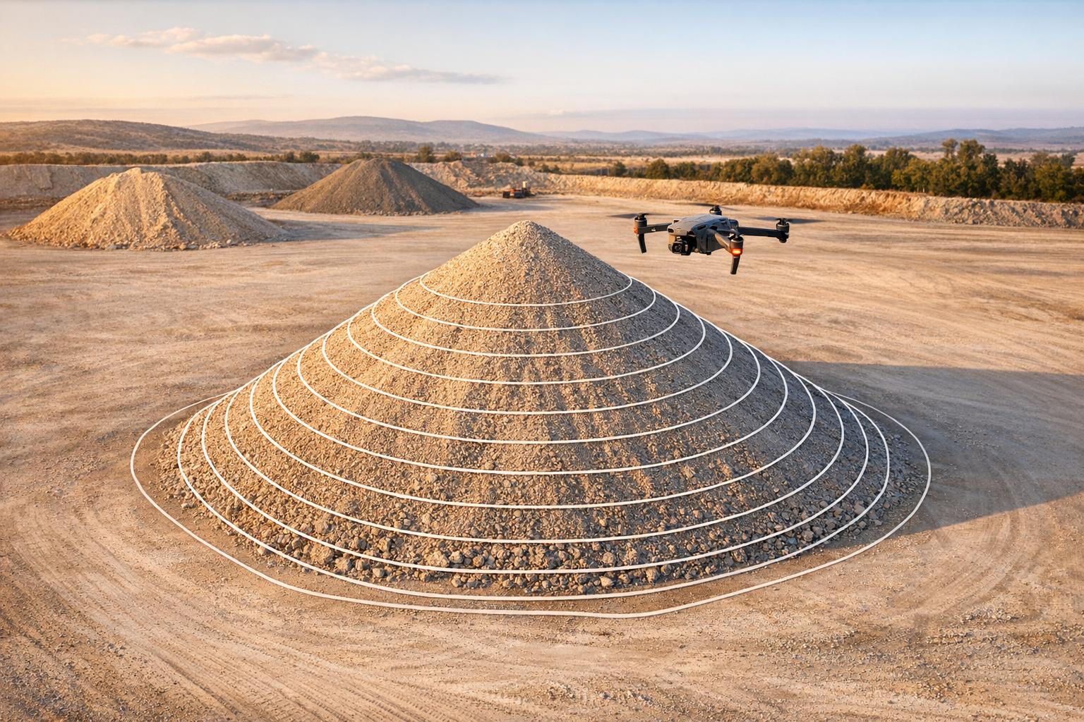 Drone Photogrammetry for Stockpile Volumes