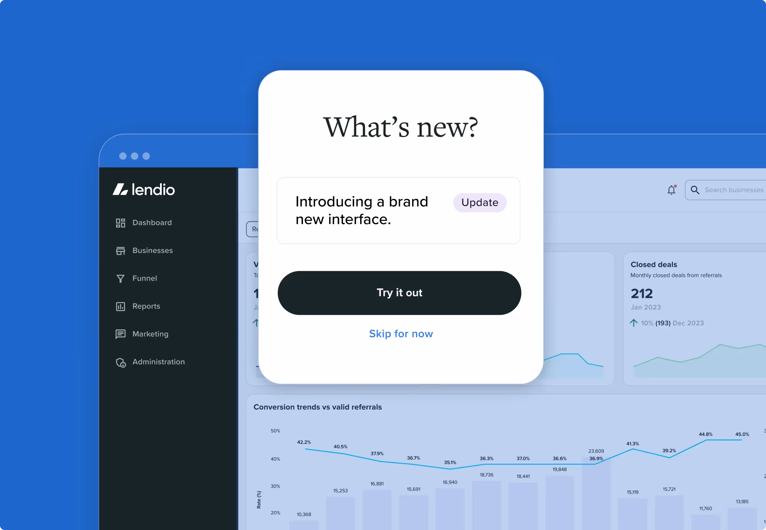 The Lendio Portal has a new look
