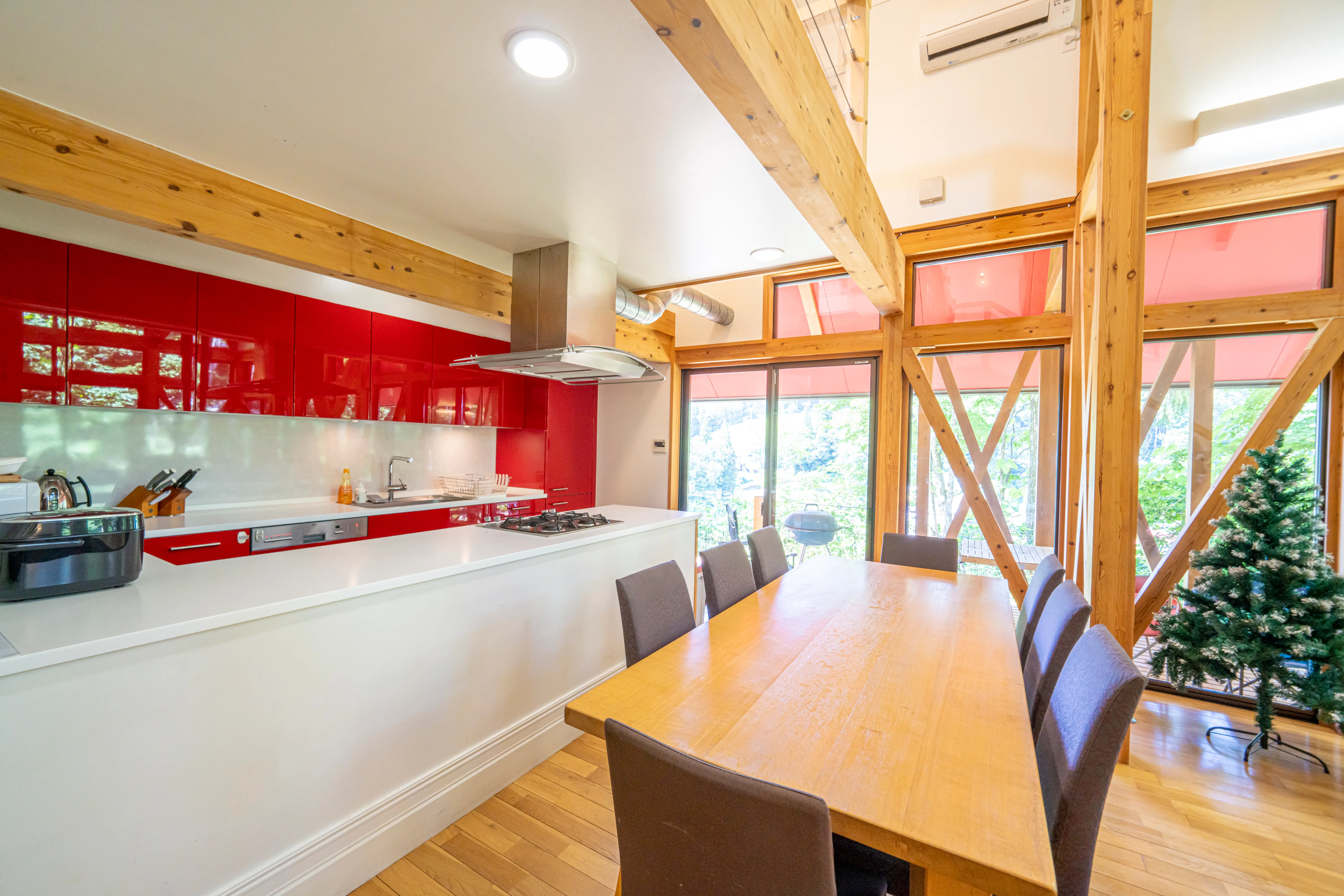 Kitchen of a modern chalet
