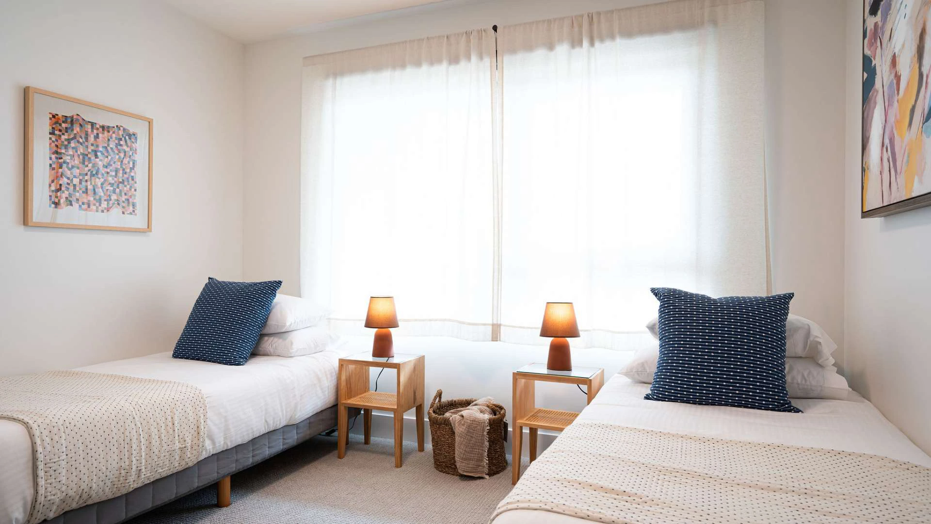 Bedroom showing two beds