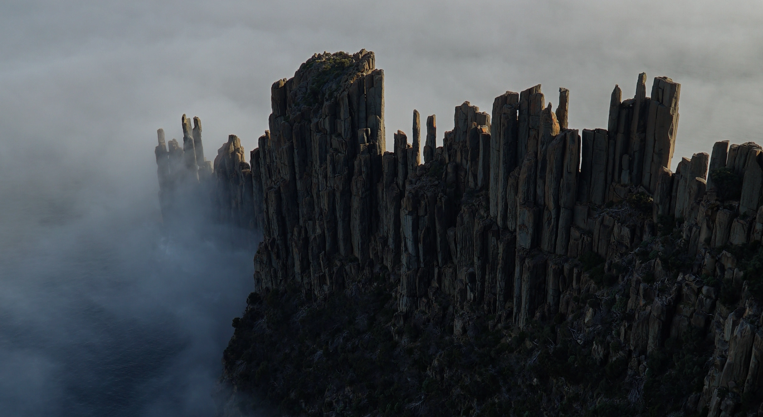 Cape Raoul's basalt columns, Tasmania,