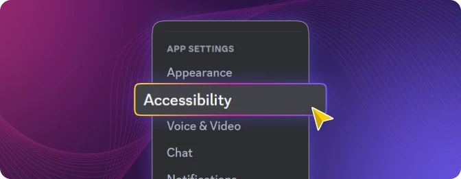 Discord user settings menu