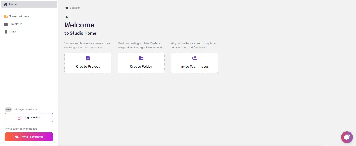 Login to Murf Studio