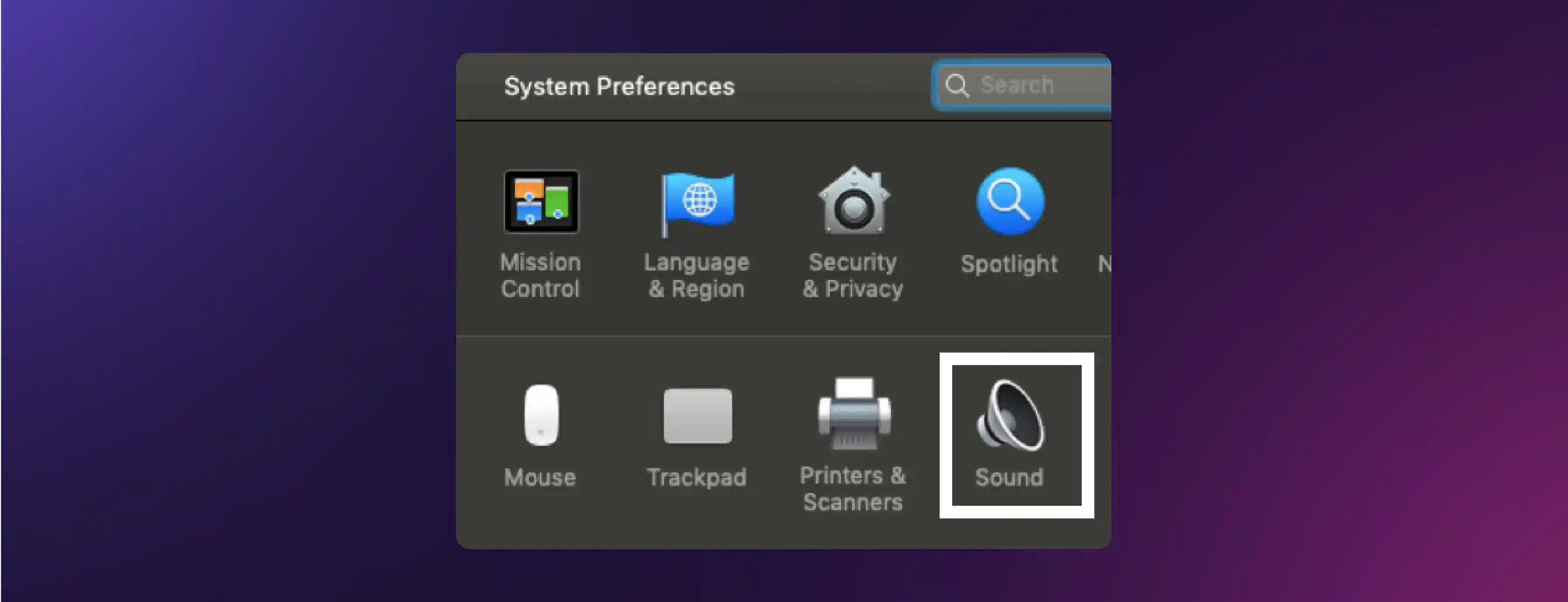 System Preferences