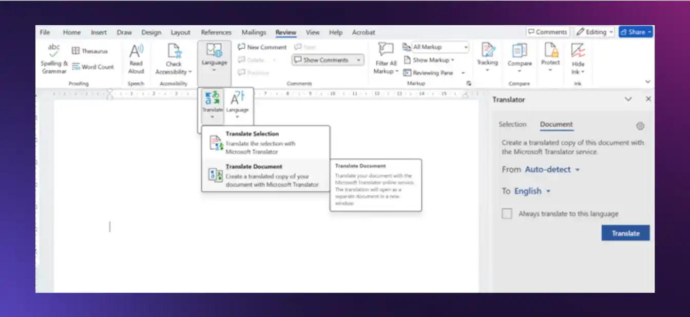 Translate Document