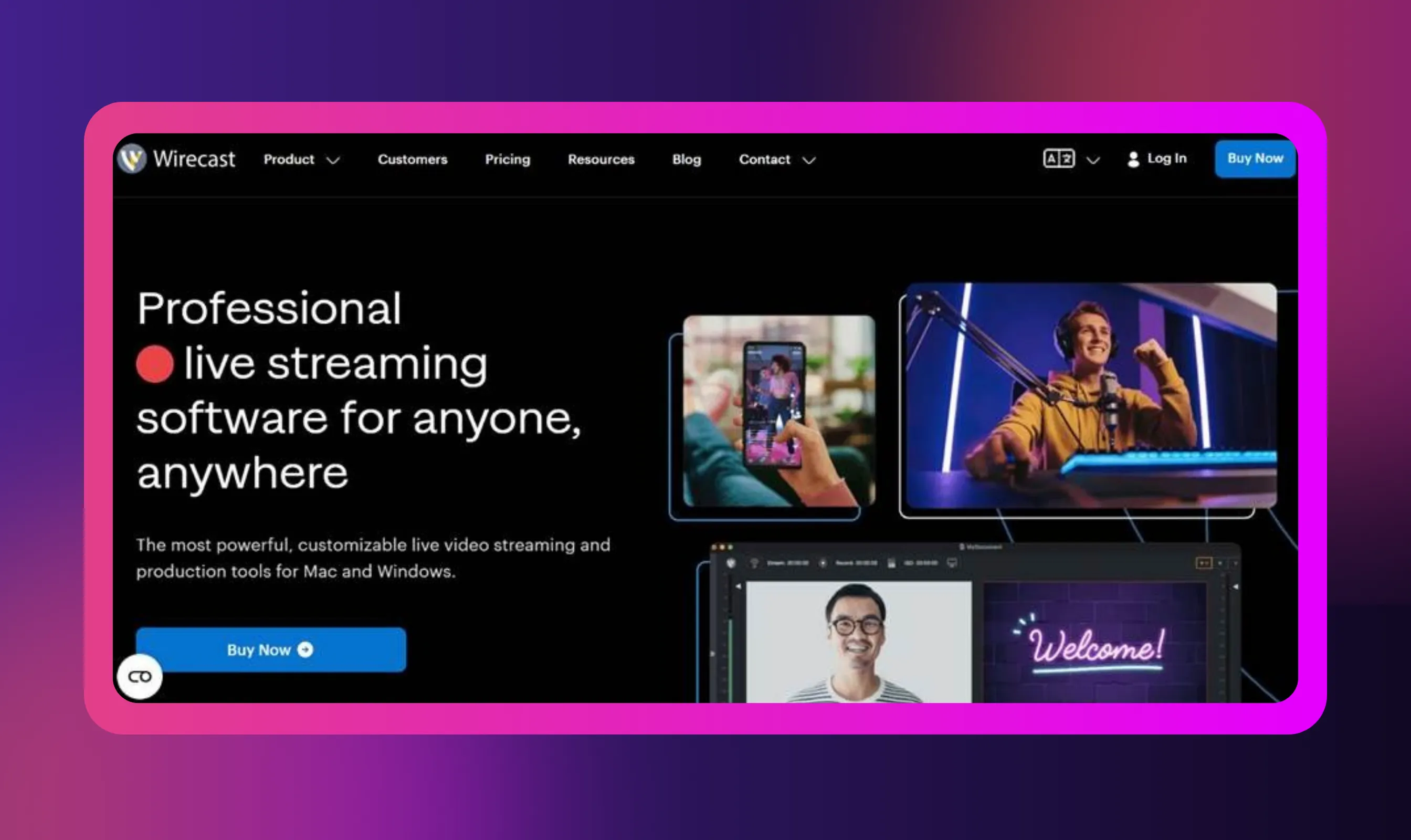 Wirecast: Best for Broadcasters